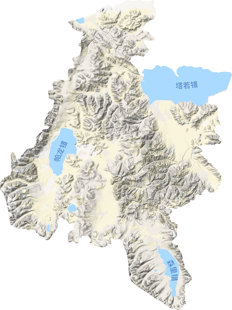 隆格尔乡地形图
