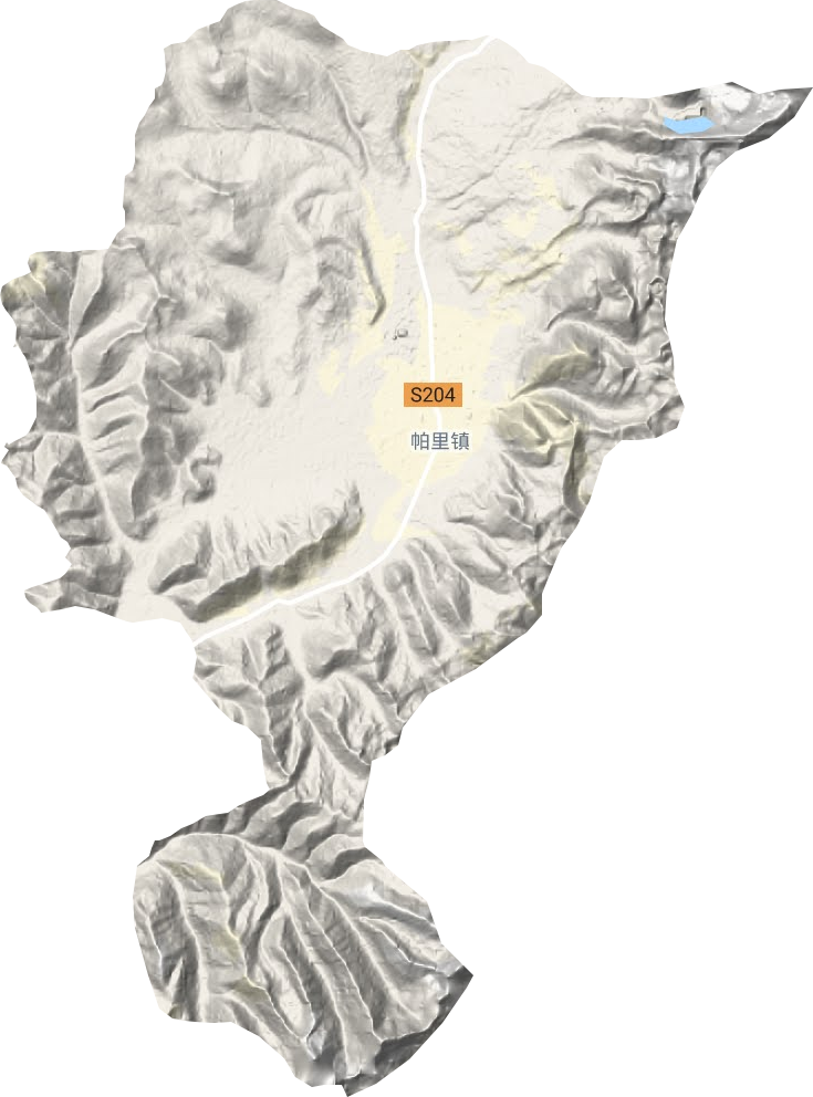 帕里镇地形图