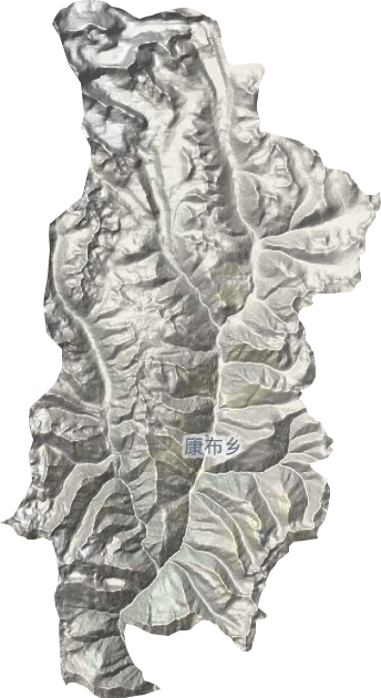 康布乡地形图