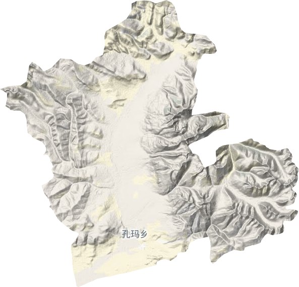 孔玛乡地形图