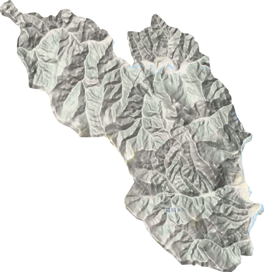嘎玛乡地形图