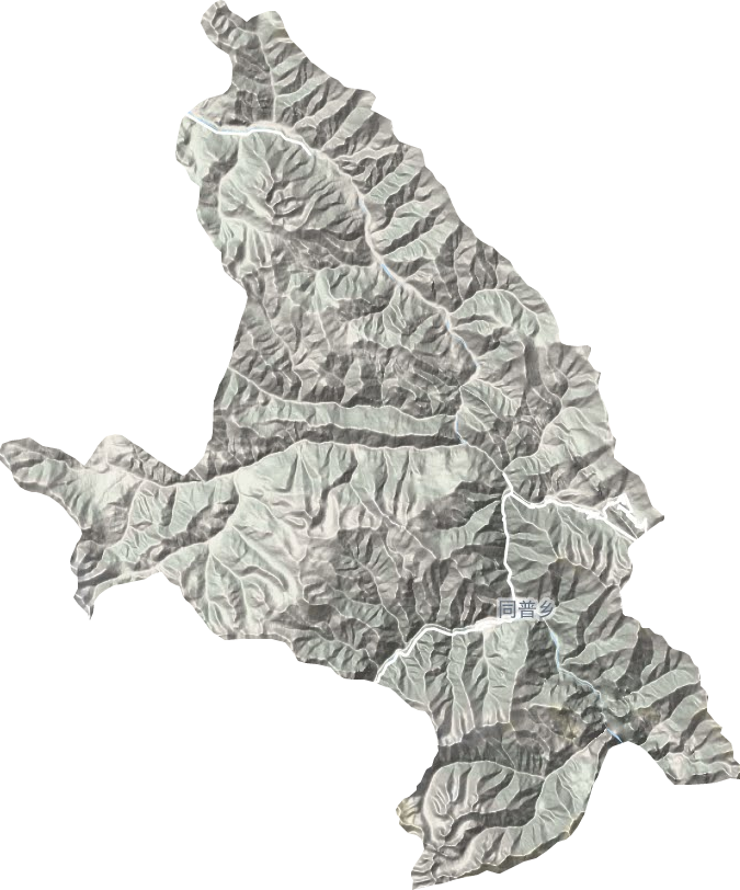 同普乡地形图