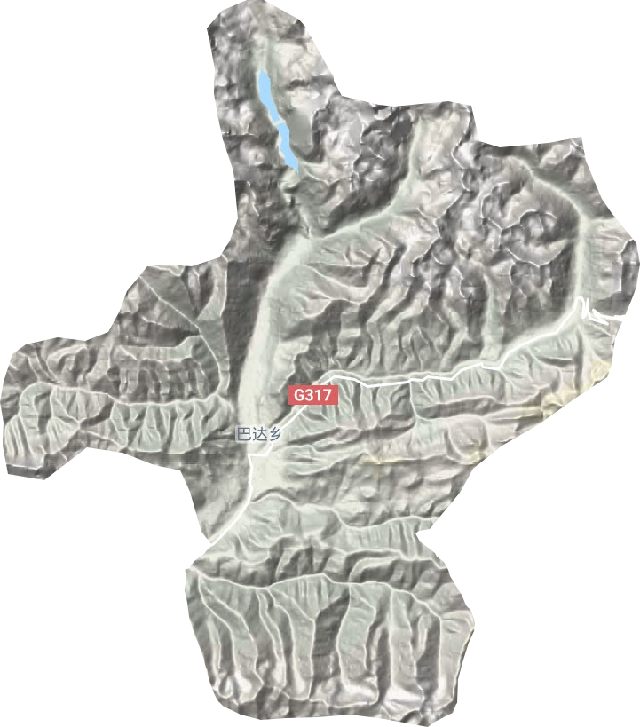 巴达乡地形图