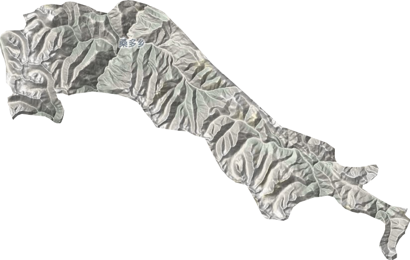 桑多乡地形图