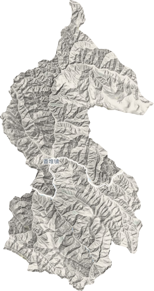 香堆镇地形图