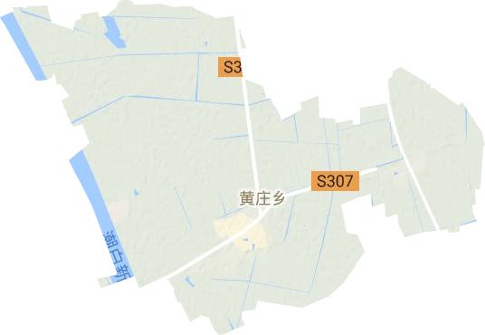 黄庄镇地形图