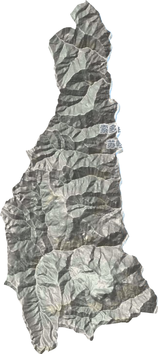 索多西乡地形图