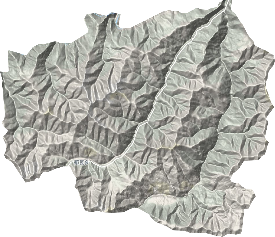 都瓦乡地形图