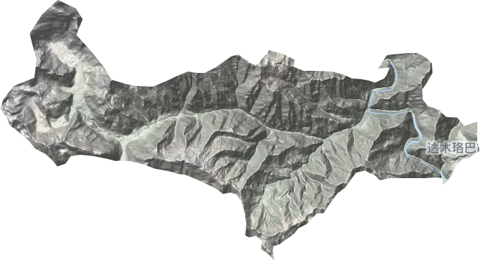 达木珞巴民族乡地形图