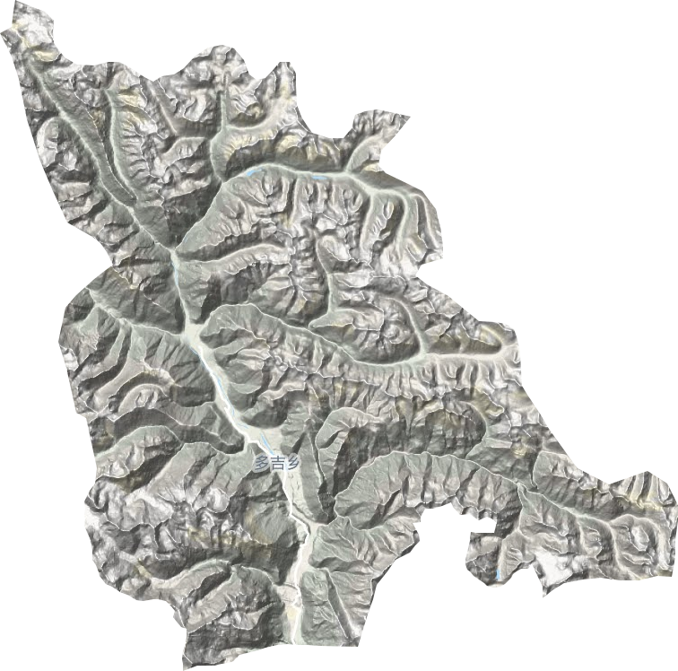 多吉乡地形图
