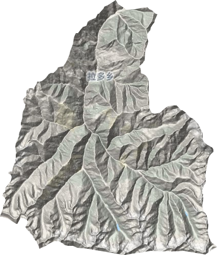 拉多乡地形图