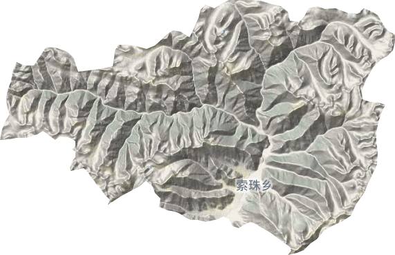 索珠乡地形图