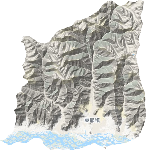 桑耶镇地形图