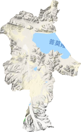 普玛江塘乡地形图