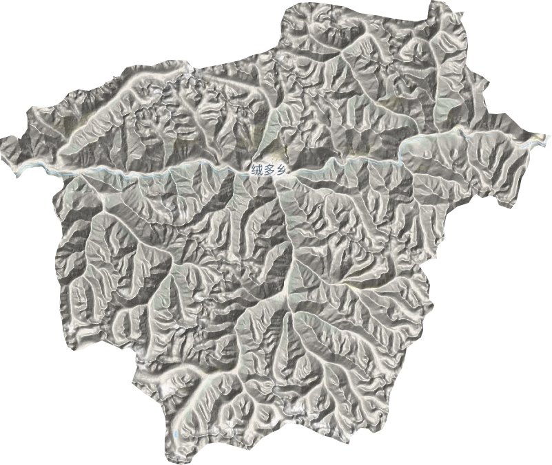 绒多乡地形图