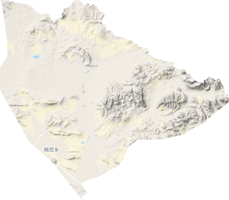 玛荣乡地形图
