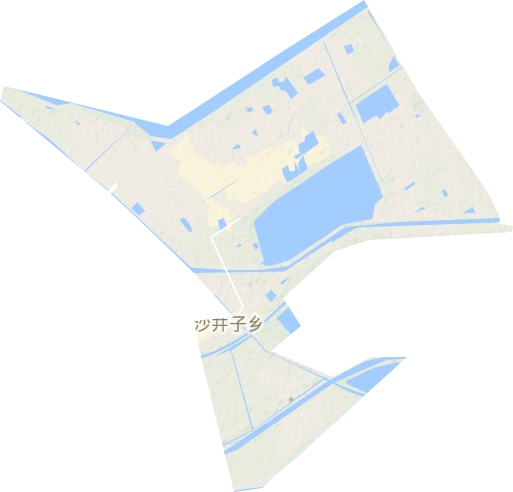 港西街道地形图