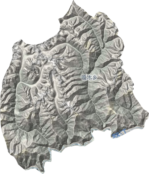 嘎木乡地形图