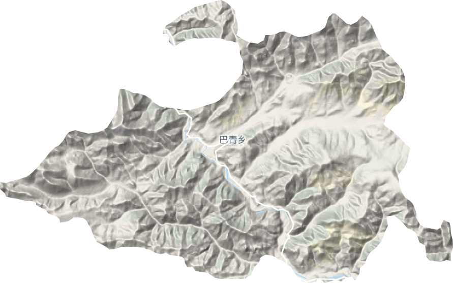 巴青乡地形图