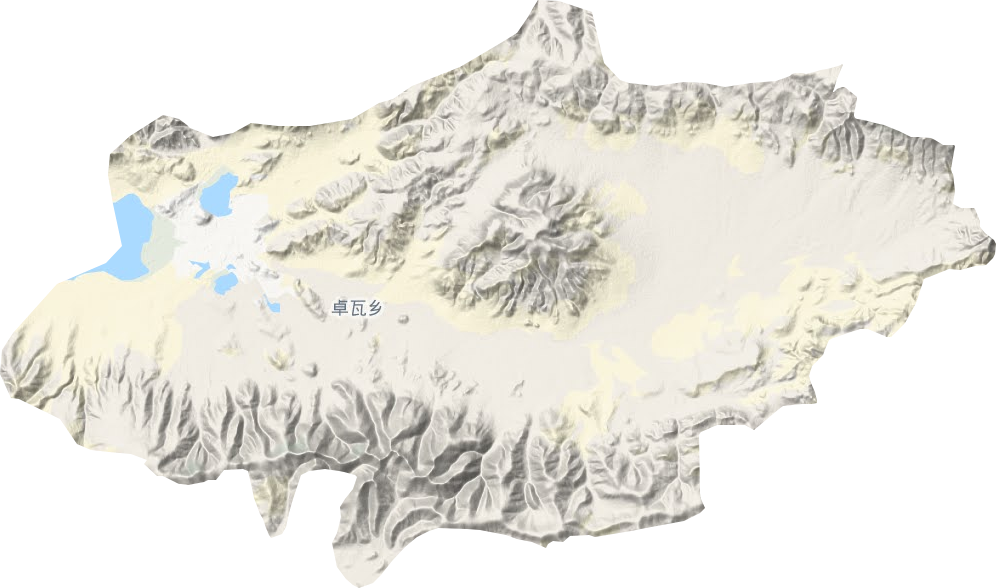 卓瓦乡地形图