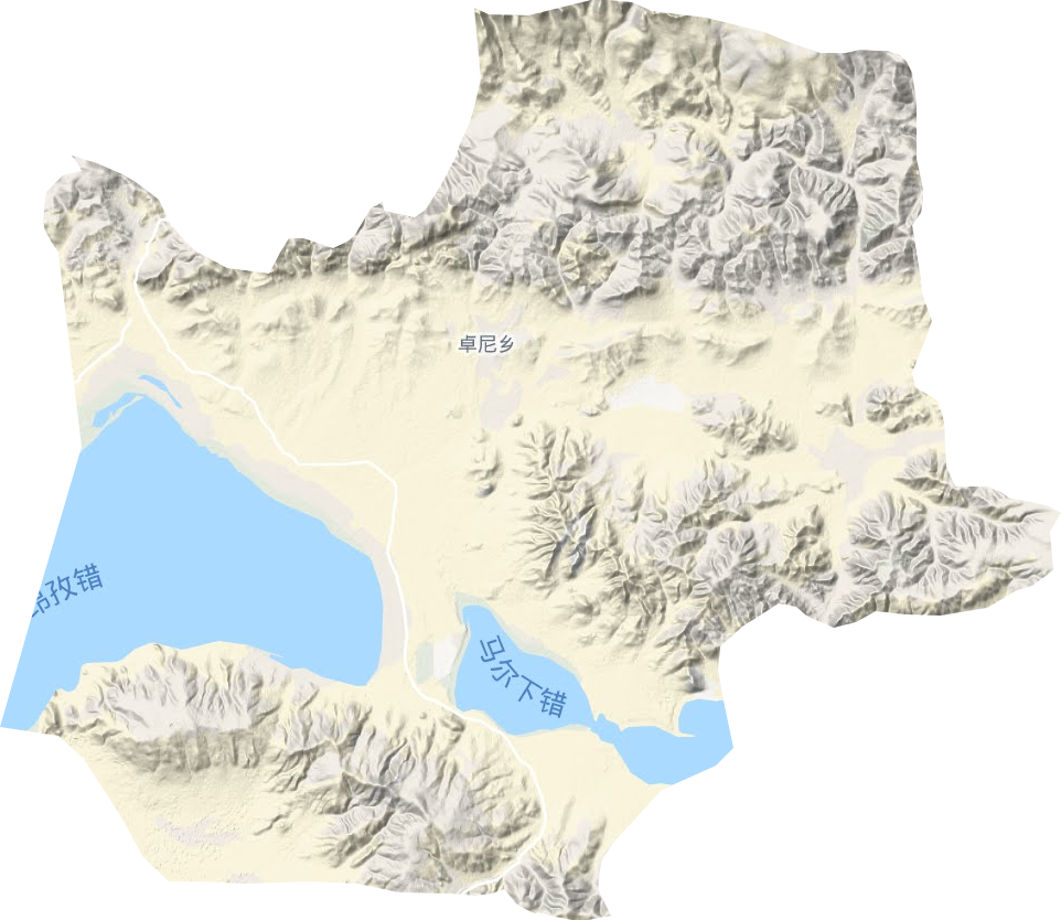 卓尼乡地形图