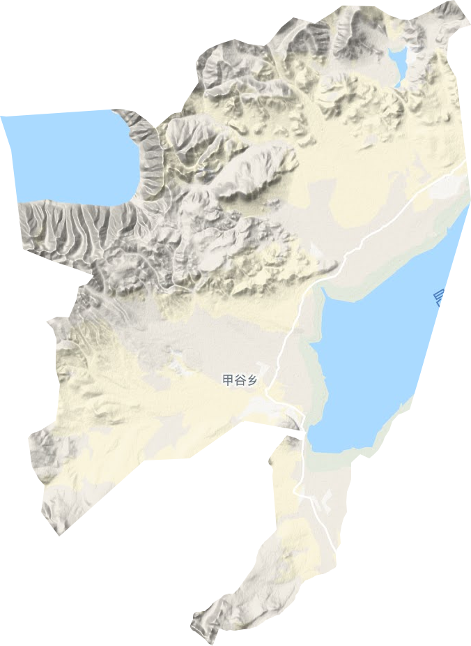 甲谷乡地形图