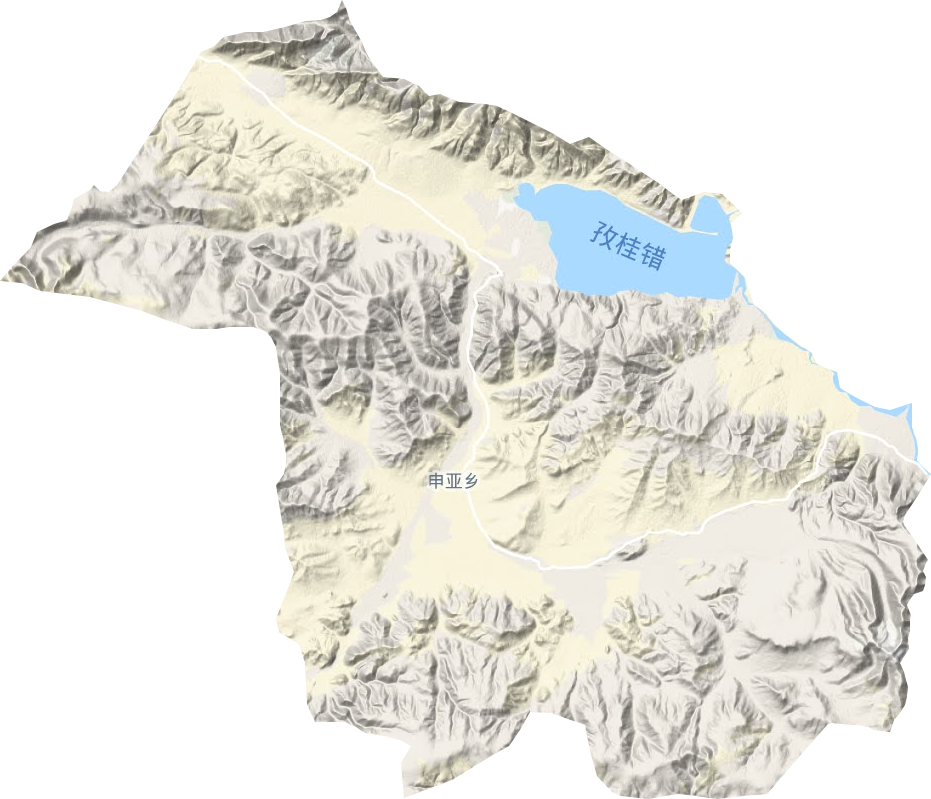 申亚乡地形图