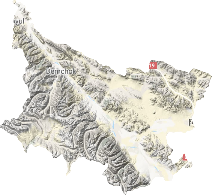 扎西岗乡地形图
