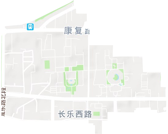 长乐西路街道地形图