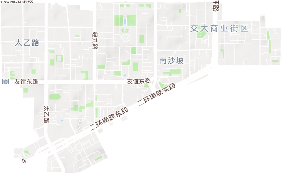 太乙路街道地形图