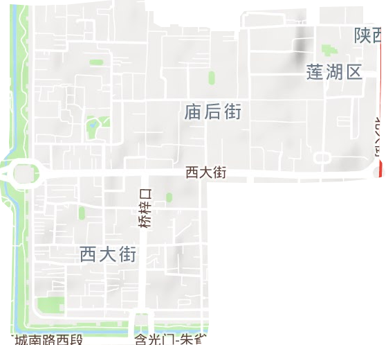 北院门街道地形图