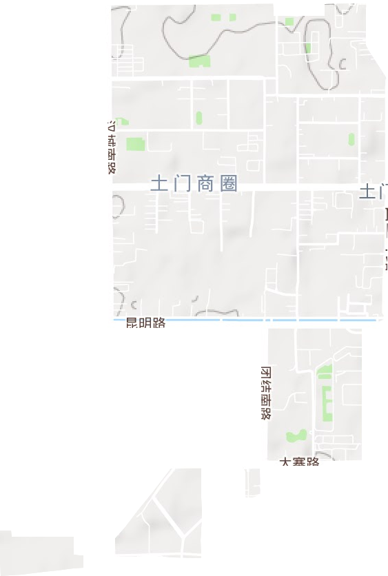 土门街道地形图