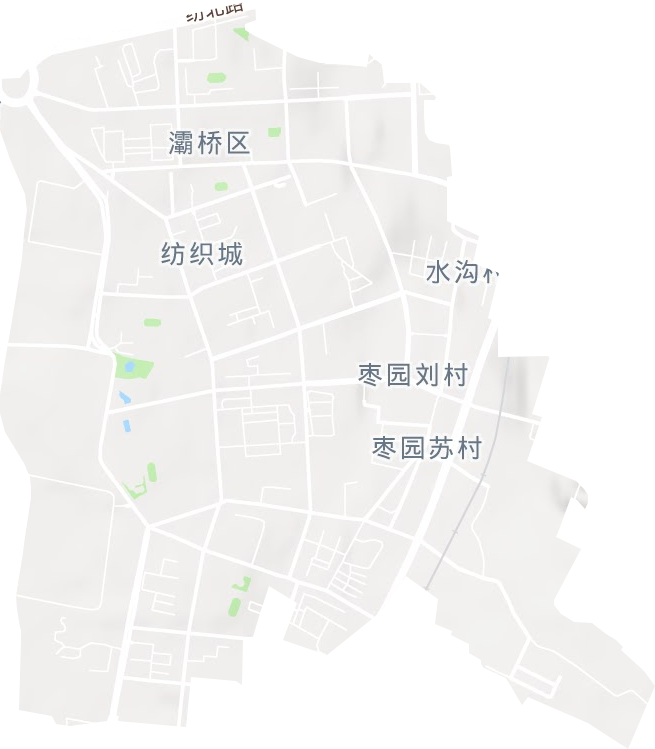 纺织城街道地形图