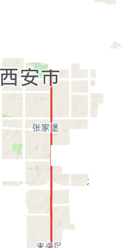 张家堡街道地形图