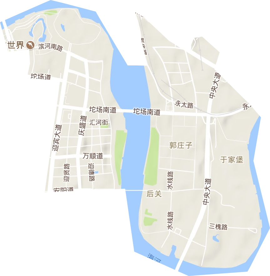中心商务区地形图