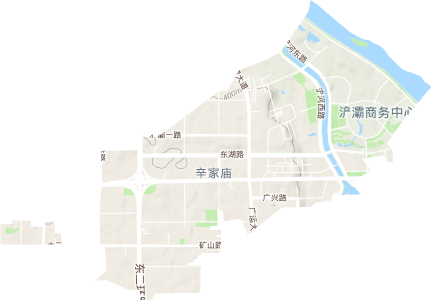 辛家庙街道地形图