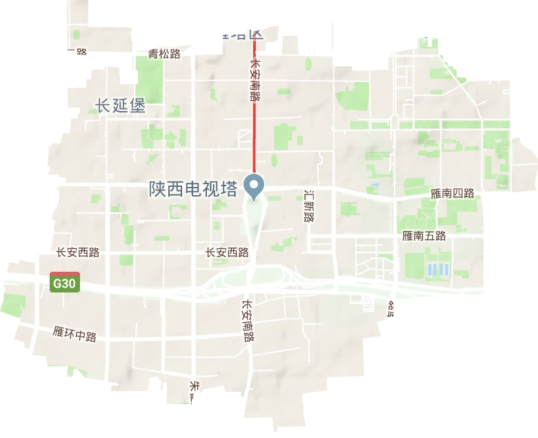 长延堡街道地形图