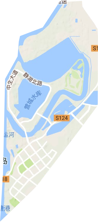 中新天津生态城地形图