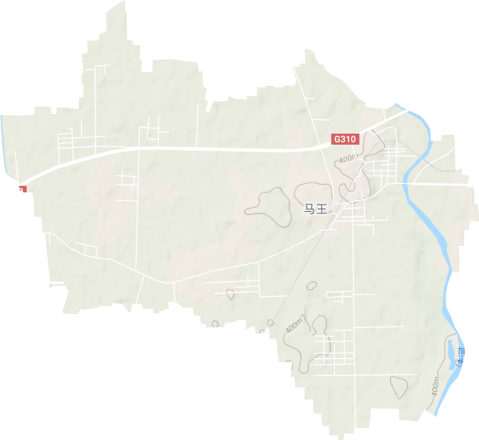 马王街道地形图