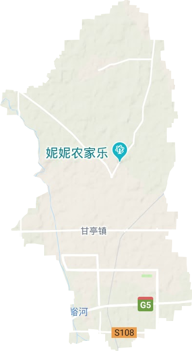 甘亭镇地形图