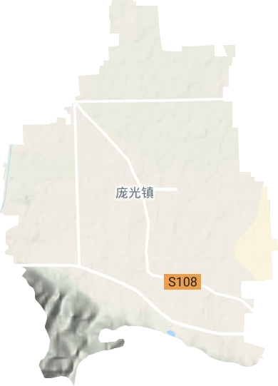 庞光镇地形图