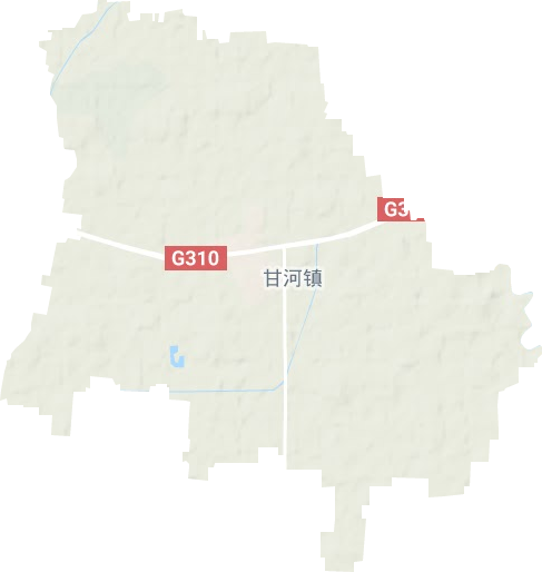 甘河镇地形图