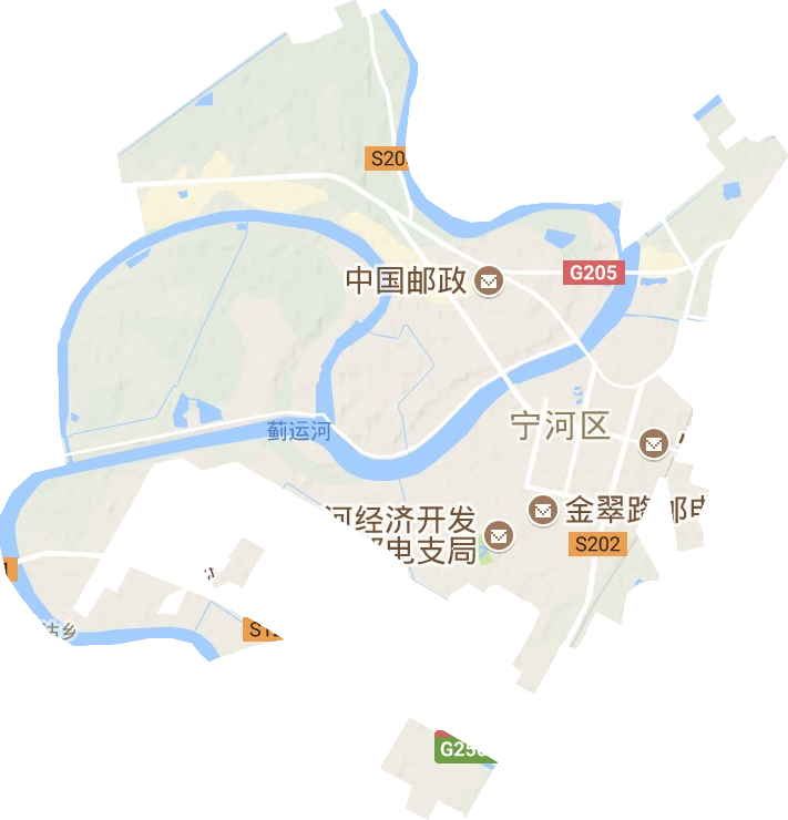 芦台镇地形图