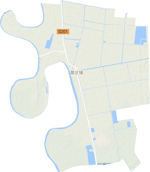 苗庄镇地形图