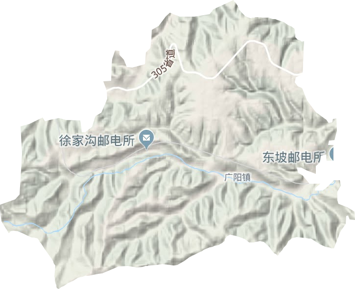 广阳镇地形图