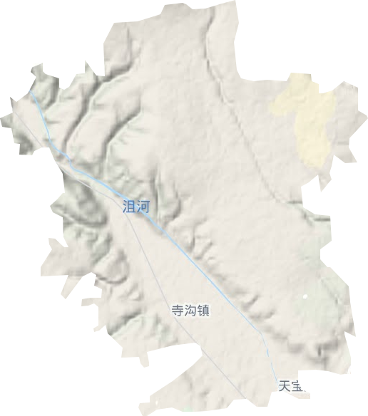 寺沟镇地形图