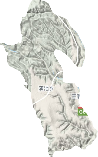 演池乡地形图
