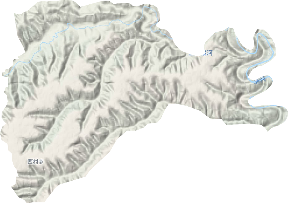西村乡地形图