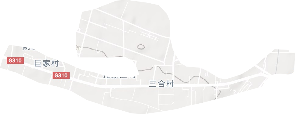 姜谭街道地形图