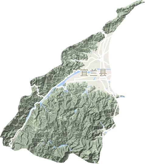 宜兰县地形图
